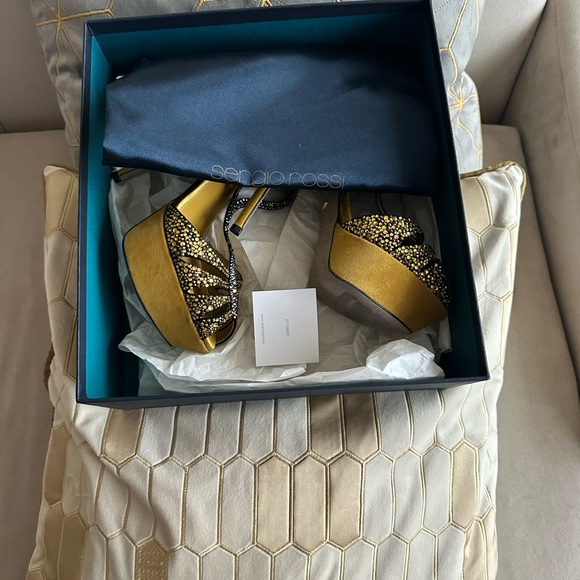 SERGIO ROSSI SKYHIGH SLIM HEEL SIZE 7 - Picture 4 of 9